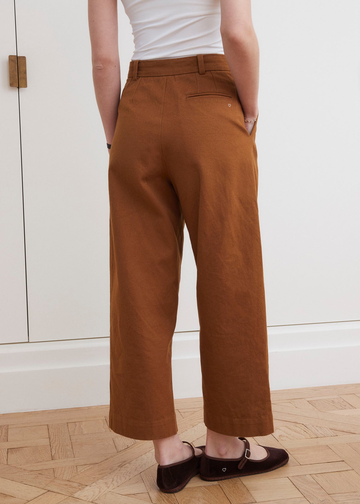 DRAKE CANVAS TROUSER — TABAC