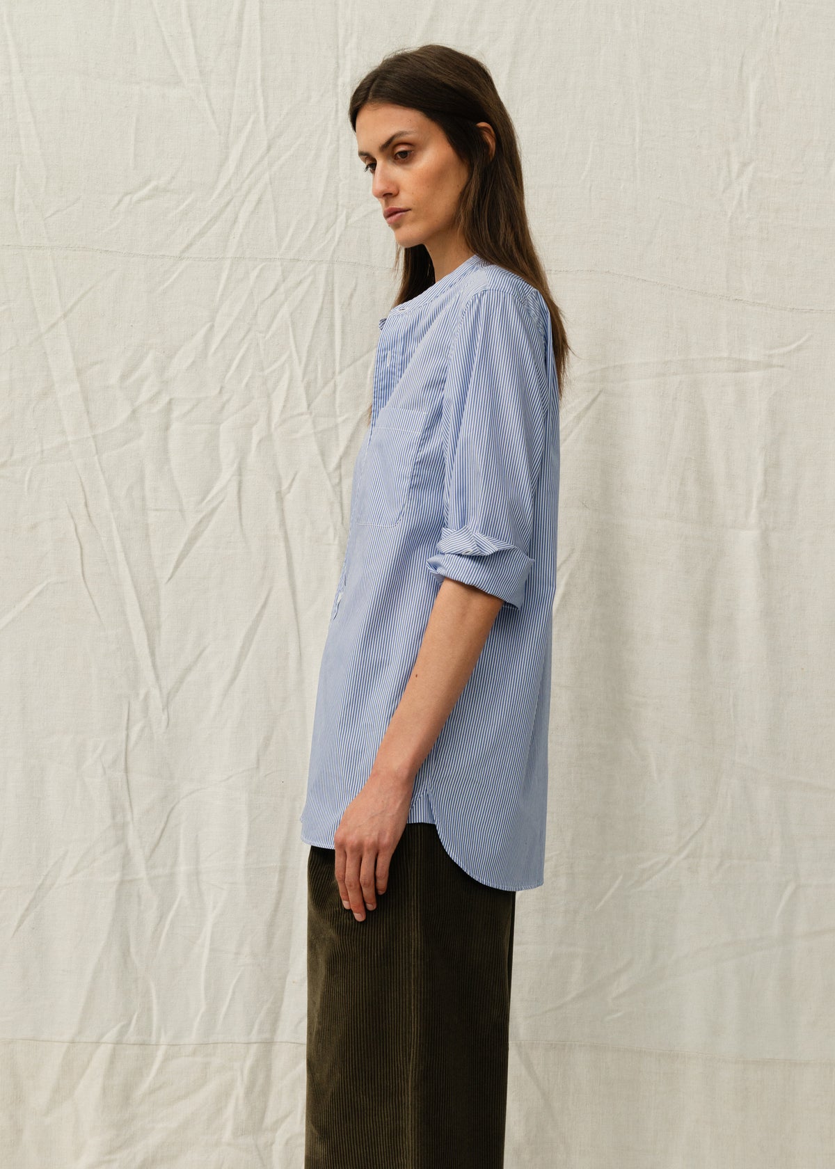 AIMÉ SHIRT — DEEP BLUE