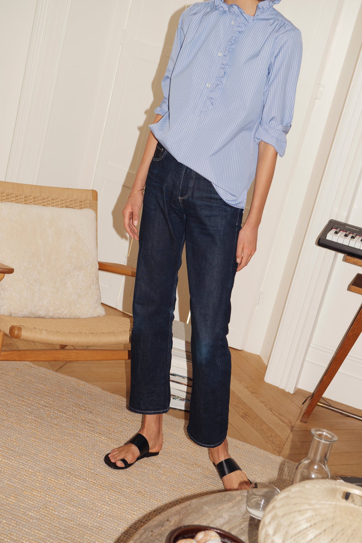 ALMA SHIRT — DARK NAVY