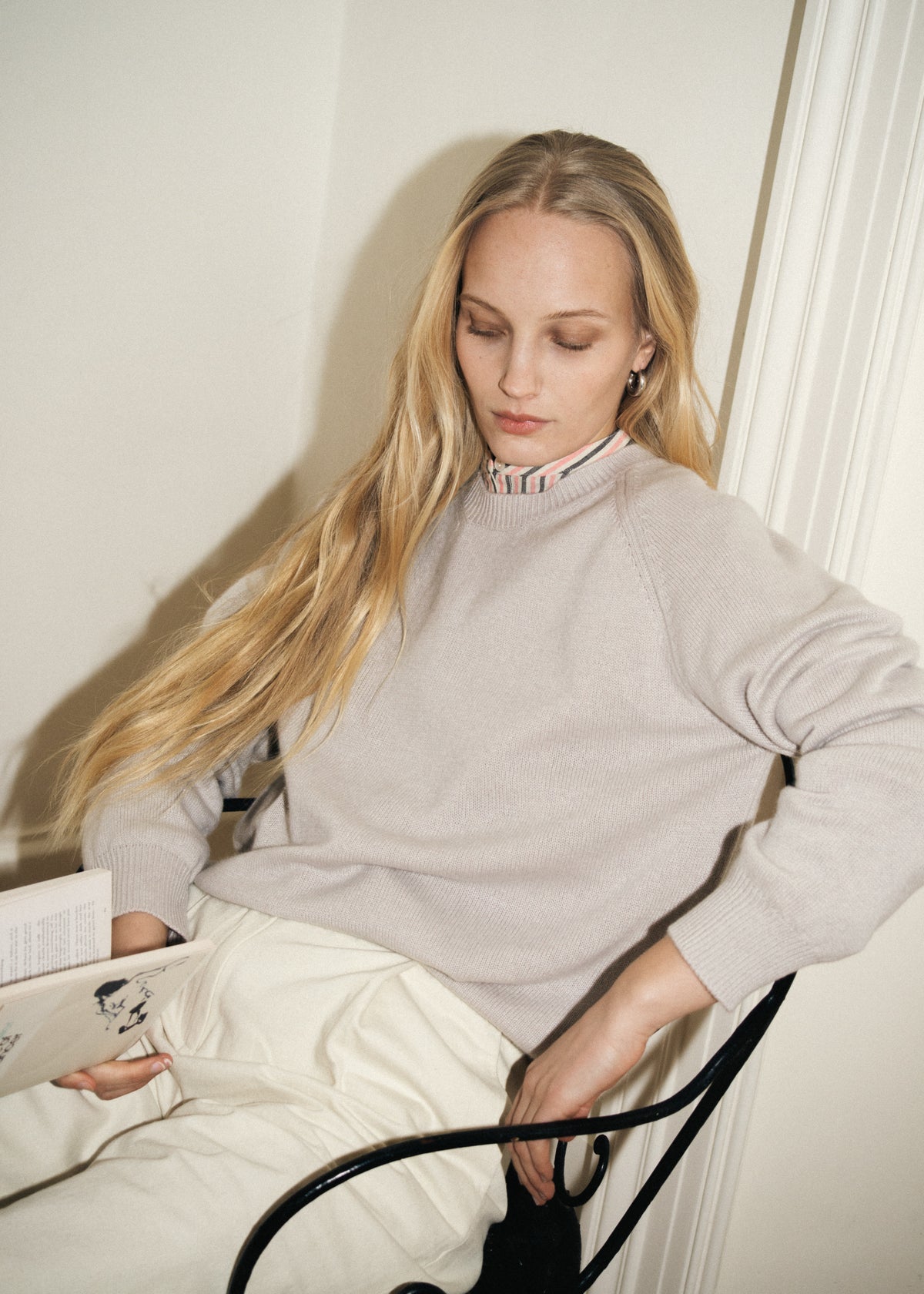 CADAQUÉS CASHMERE JUMPER — WHEAT
