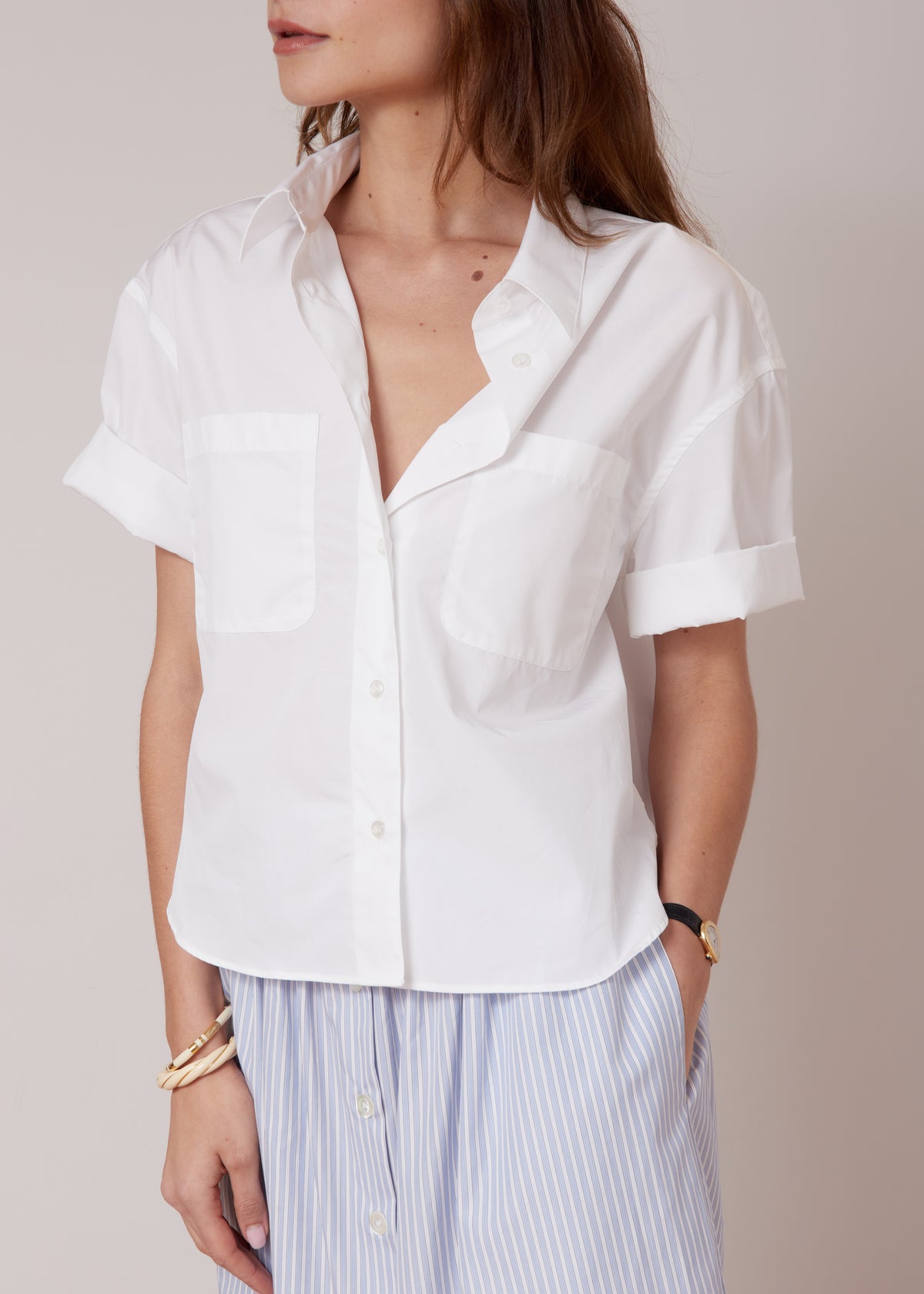 DARIA SHIRT — WHITE