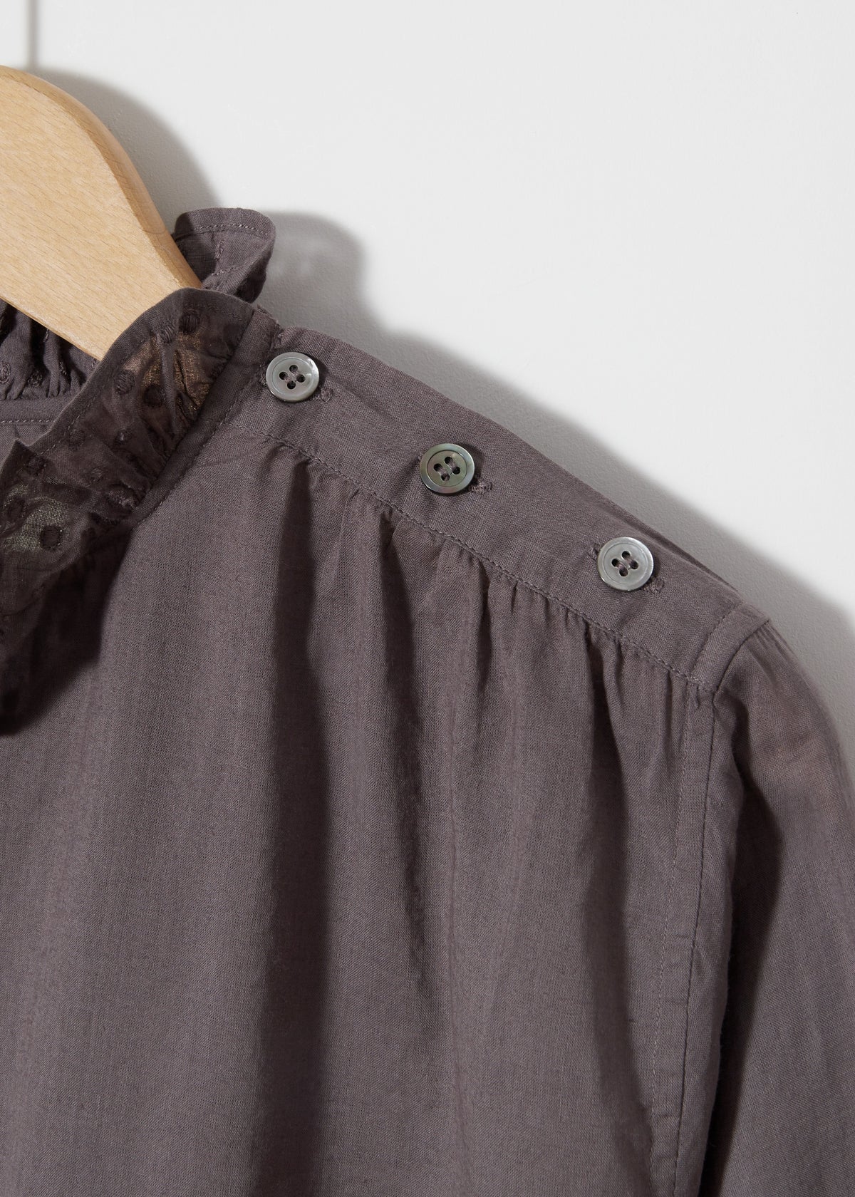 ERIN BLOUSE — CHARCOAL