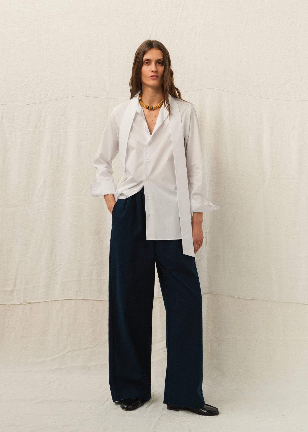 GARBO SHIRT — WHITE