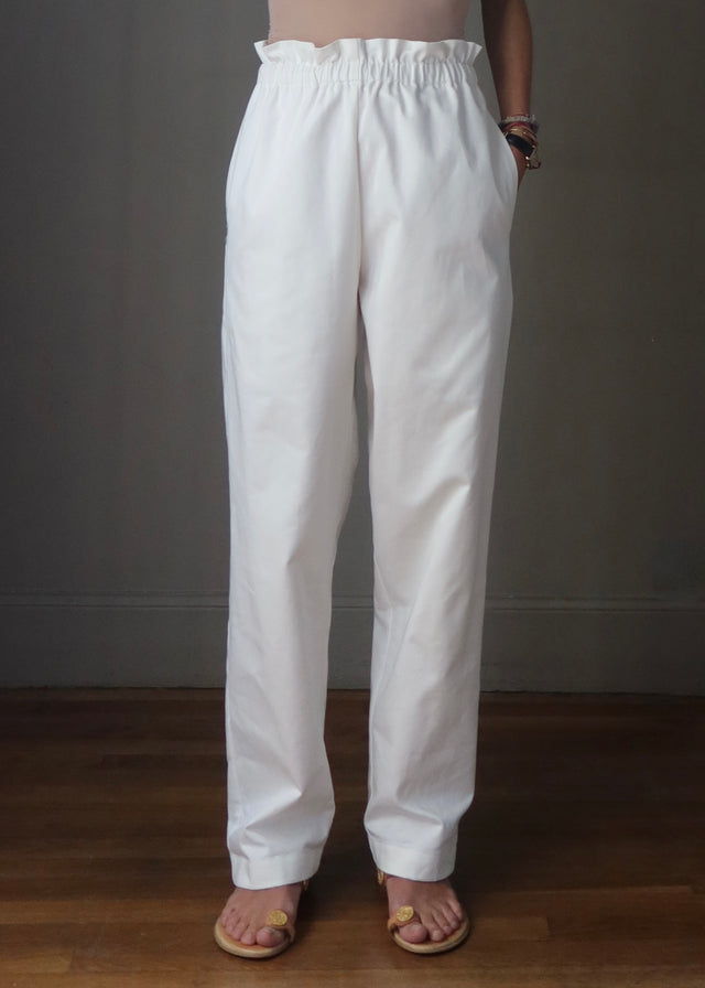 VOYAGE TROUSERS — NATURAL WHITE