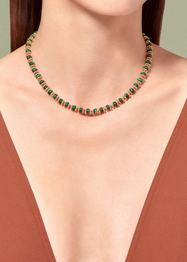 SEDA NECKLACE — MALACHITE