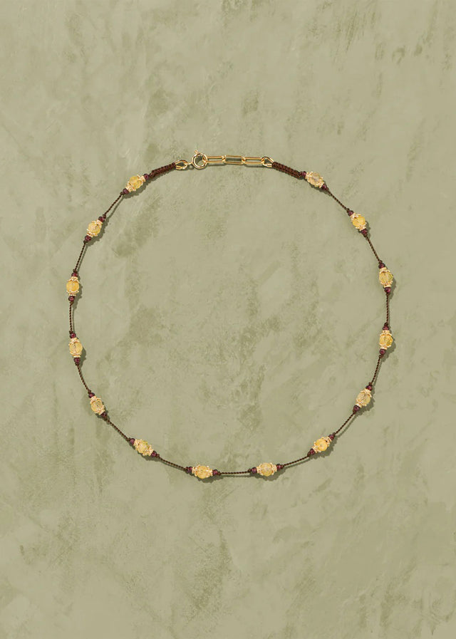 FIL SRIPHALA NECKLACE — CITRINE