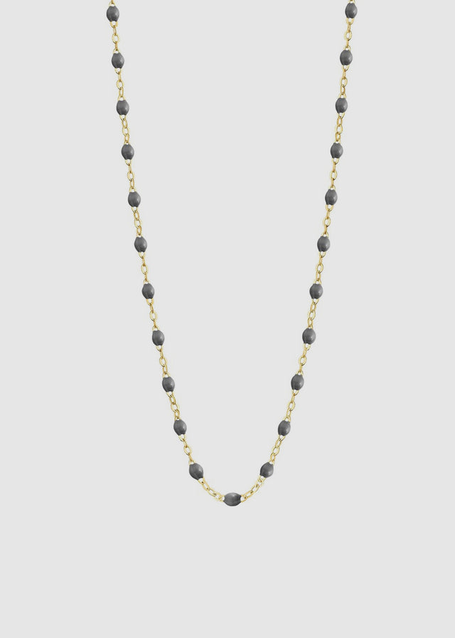CLASSIC NECKLACE 42 CM — DARK GREY