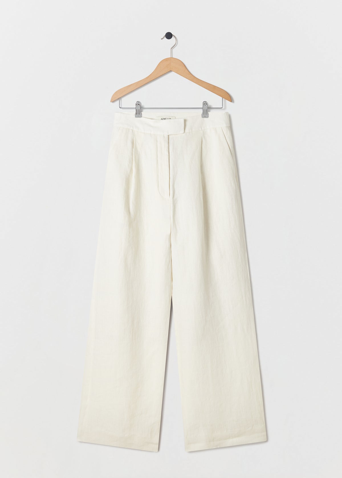 FERRY LINEN TROUSERS — CLOUD