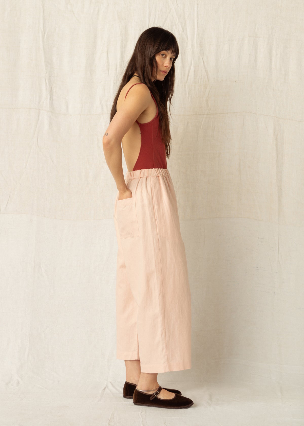 CALEB TROUSERS — ROSE PINK