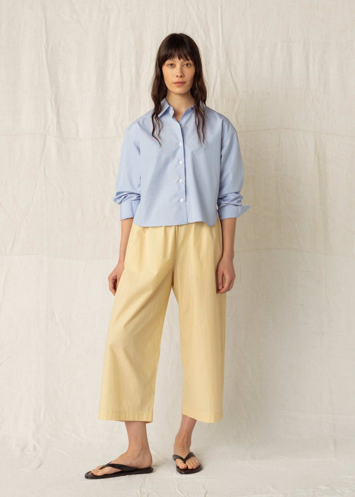 CALEB TROUSERS — STRAW