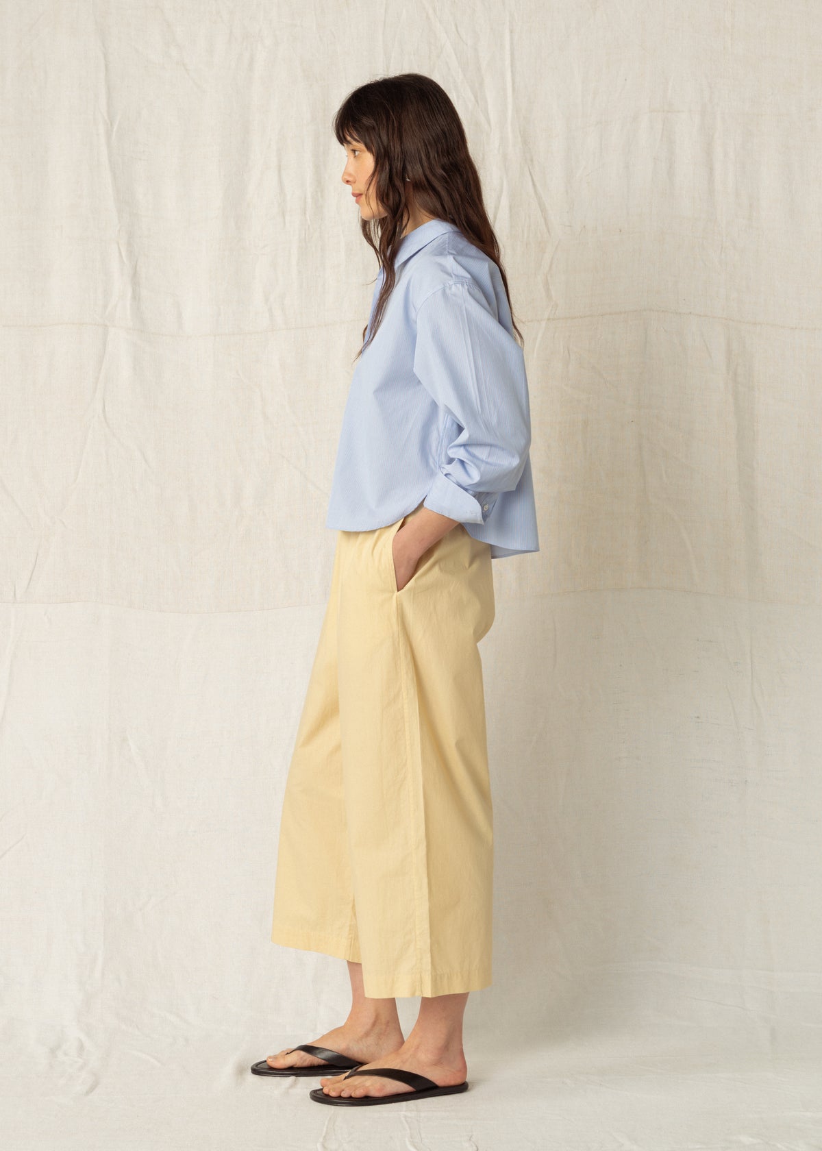 CALEB TROUSERS — STRAW