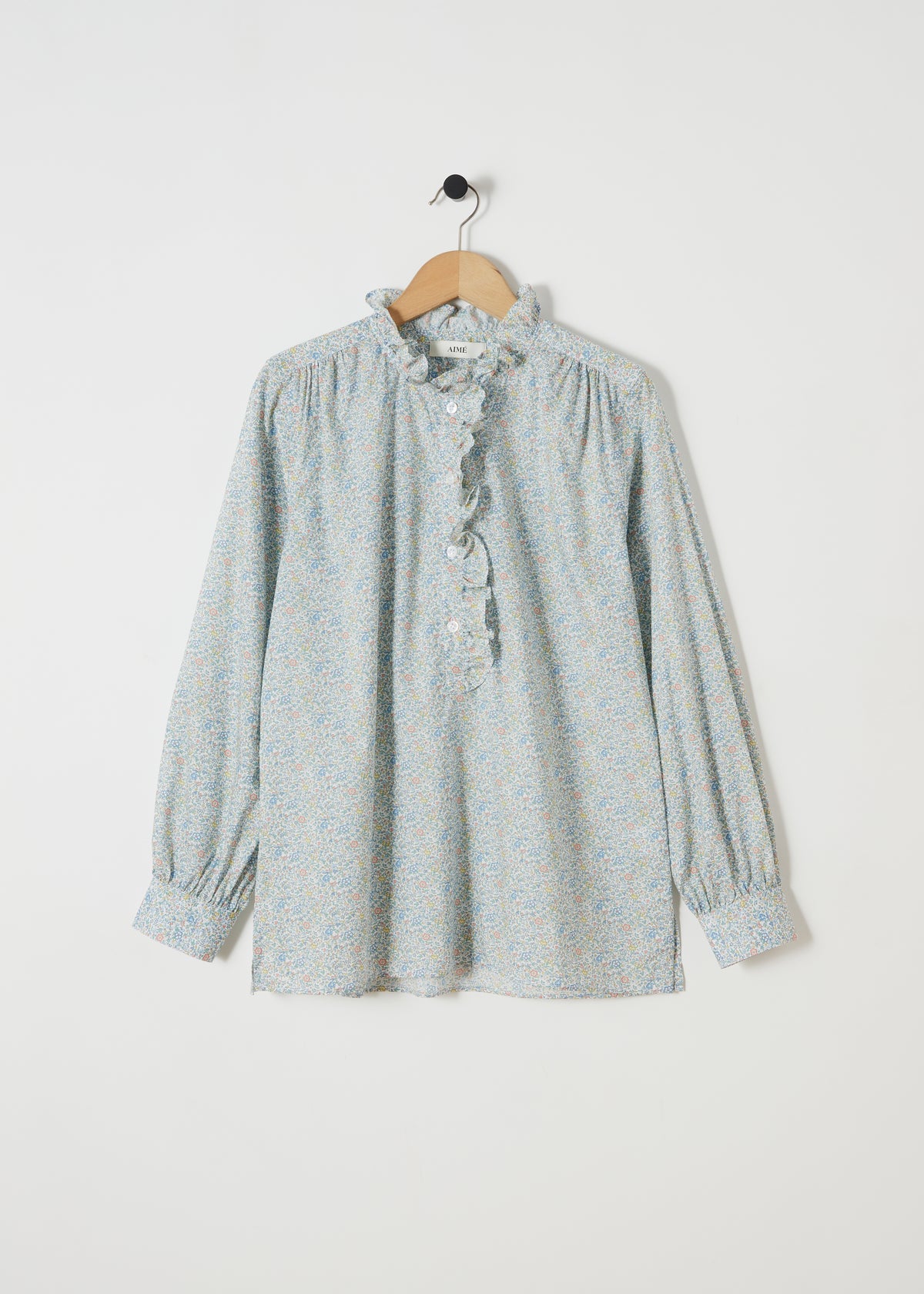 ALMA SHIRT — Made with Katie & Millie Tana Lawn™ Blue