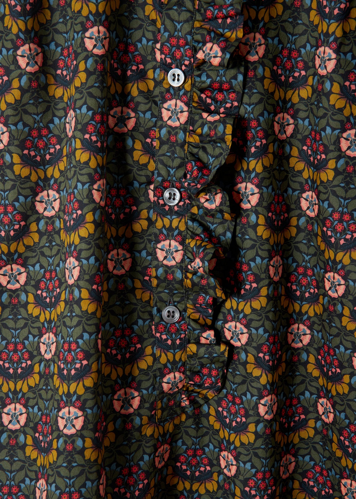 Alma Shirt — Made with Persephone Tana Lawn Khaki™ | Aimé London