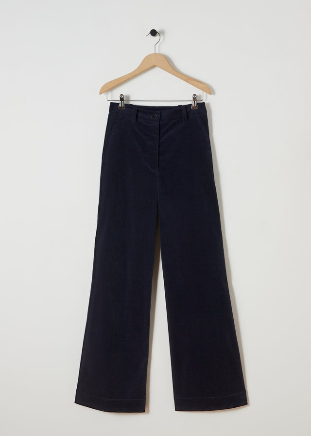 FLINT CORDUROY TROUSERS — NAVY