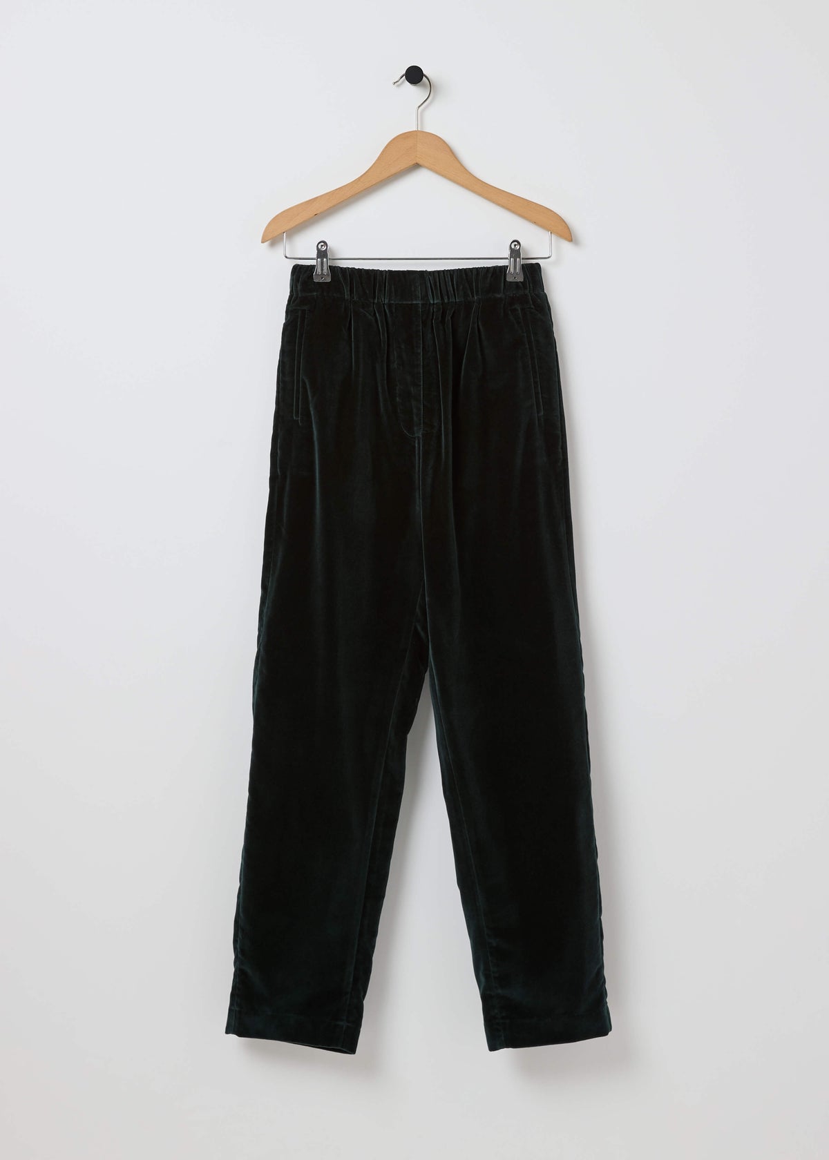 ABEL VELVET TROUSER — FOREST
