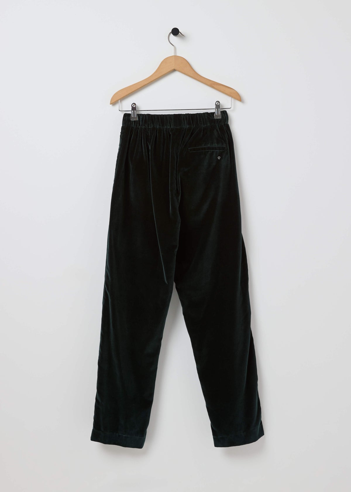 ABEL VELVET TROUSER — FOREST