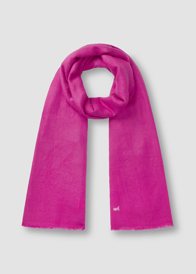 AGILE CASHMERE STOLE — BERRY