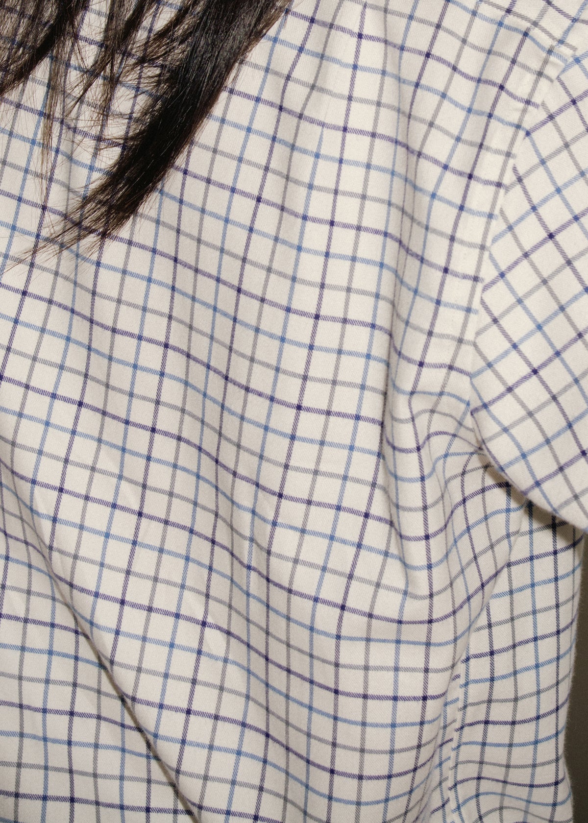 AIMÉ SHIRT — BLUE CHECK