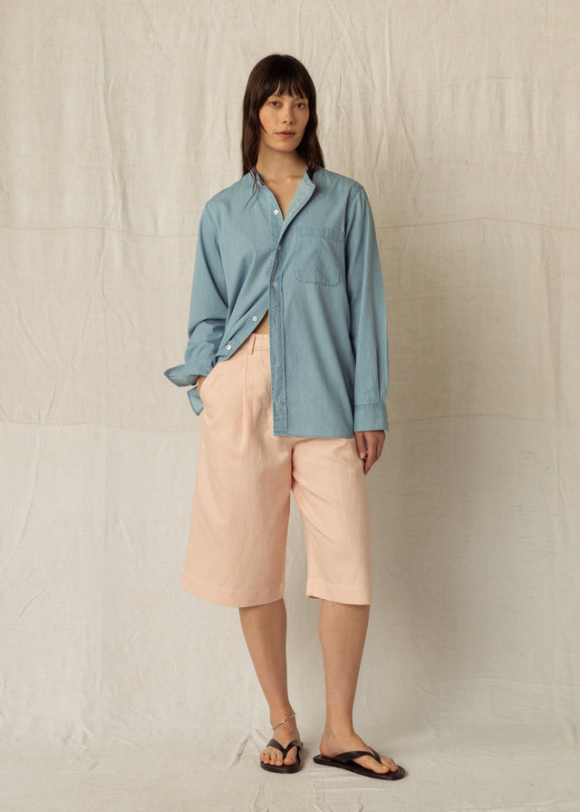 AIMÉ SHIRT — LIGHT BLUE DENIM