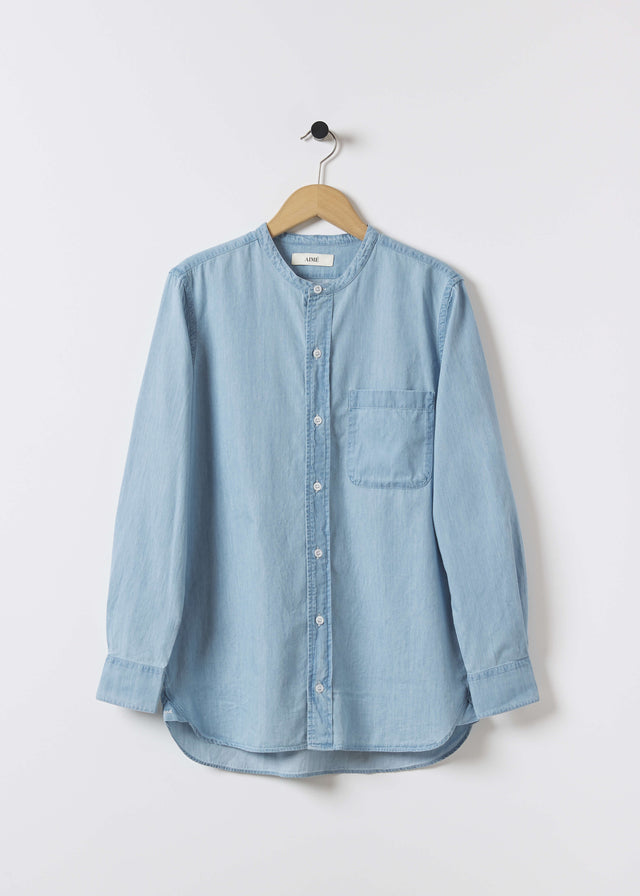 AIMÉ SHIRT — LIGHT BLUE DENIM