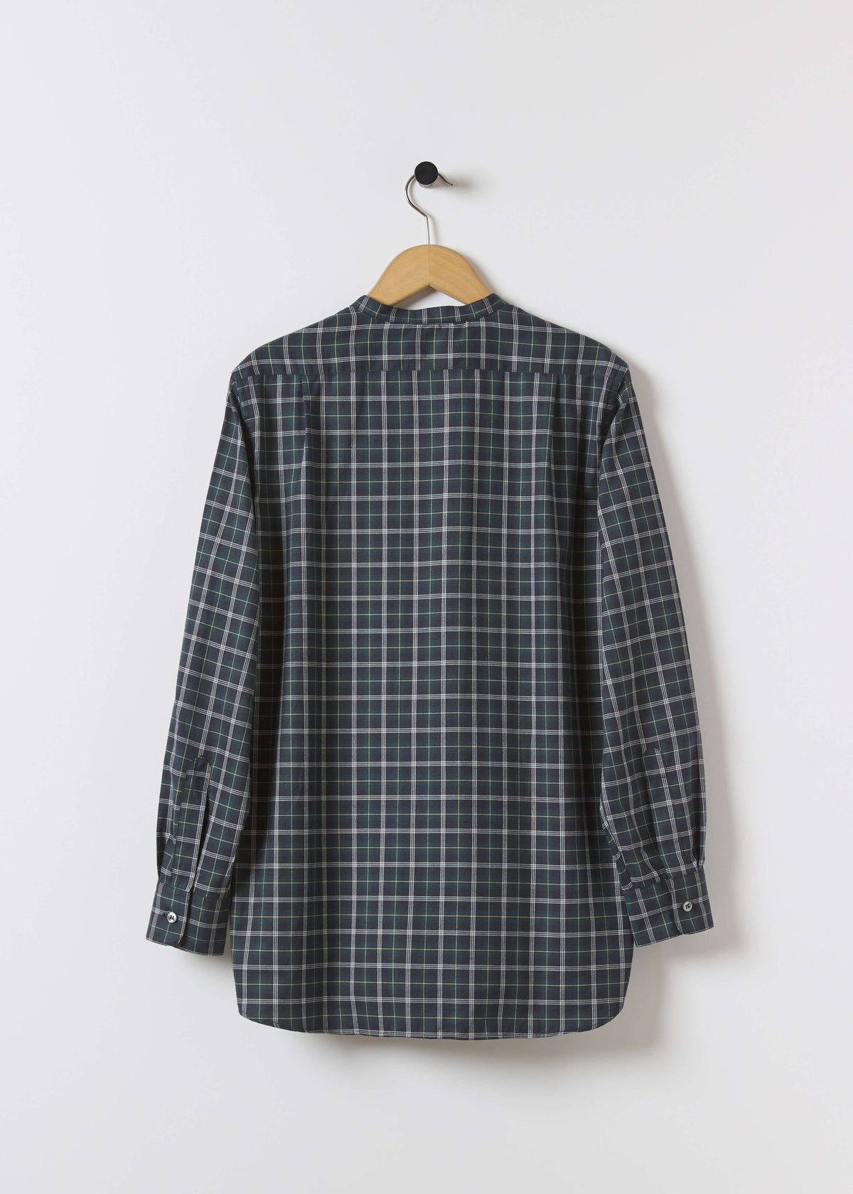 AIMÉ SHIRT — BLACK & YELLOW TARTAN