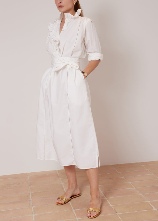 ALMA DRESS — WHITE