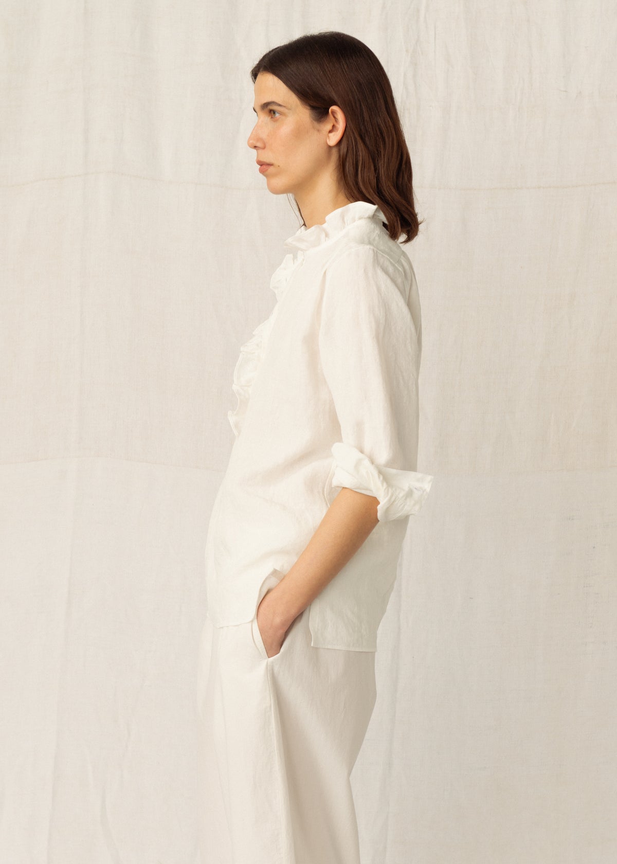 ALMA SHIRT — NATURAL LINEN