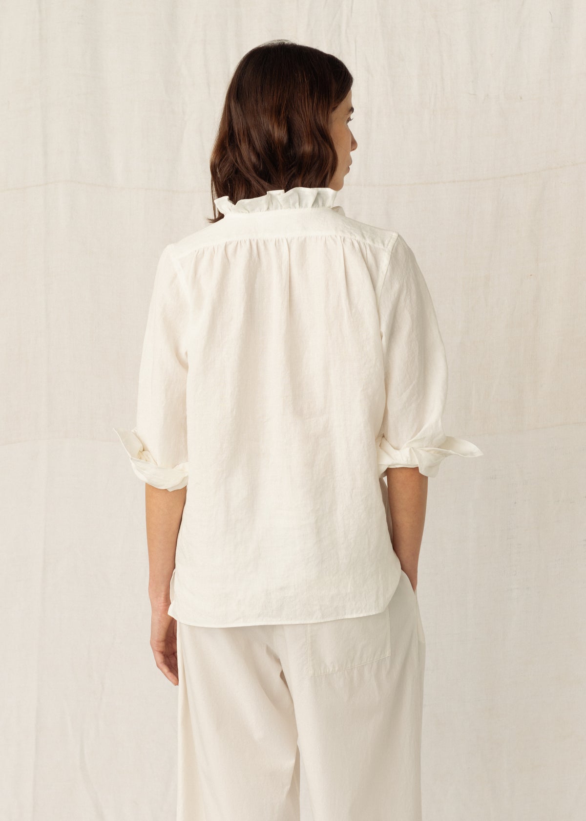 ALMA SHIRT — NATURAL LINEN