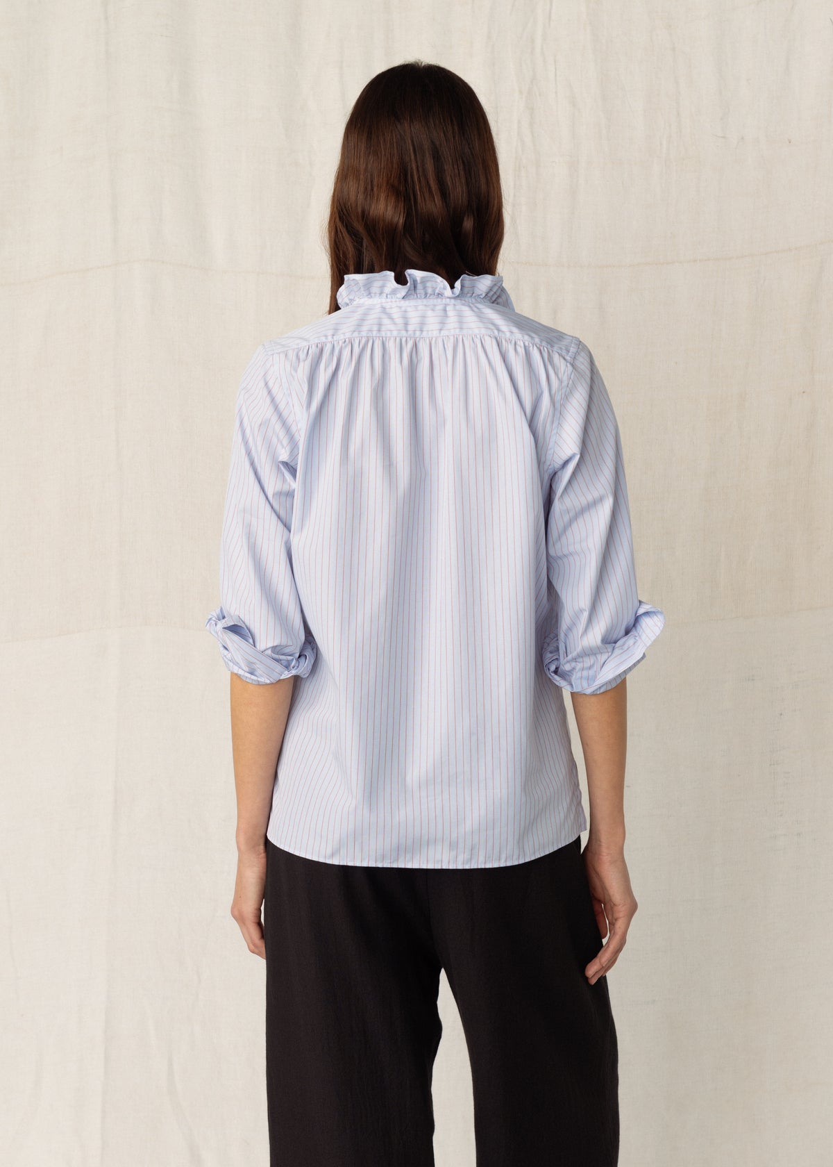 ALMA SHIRT — BLUE RED