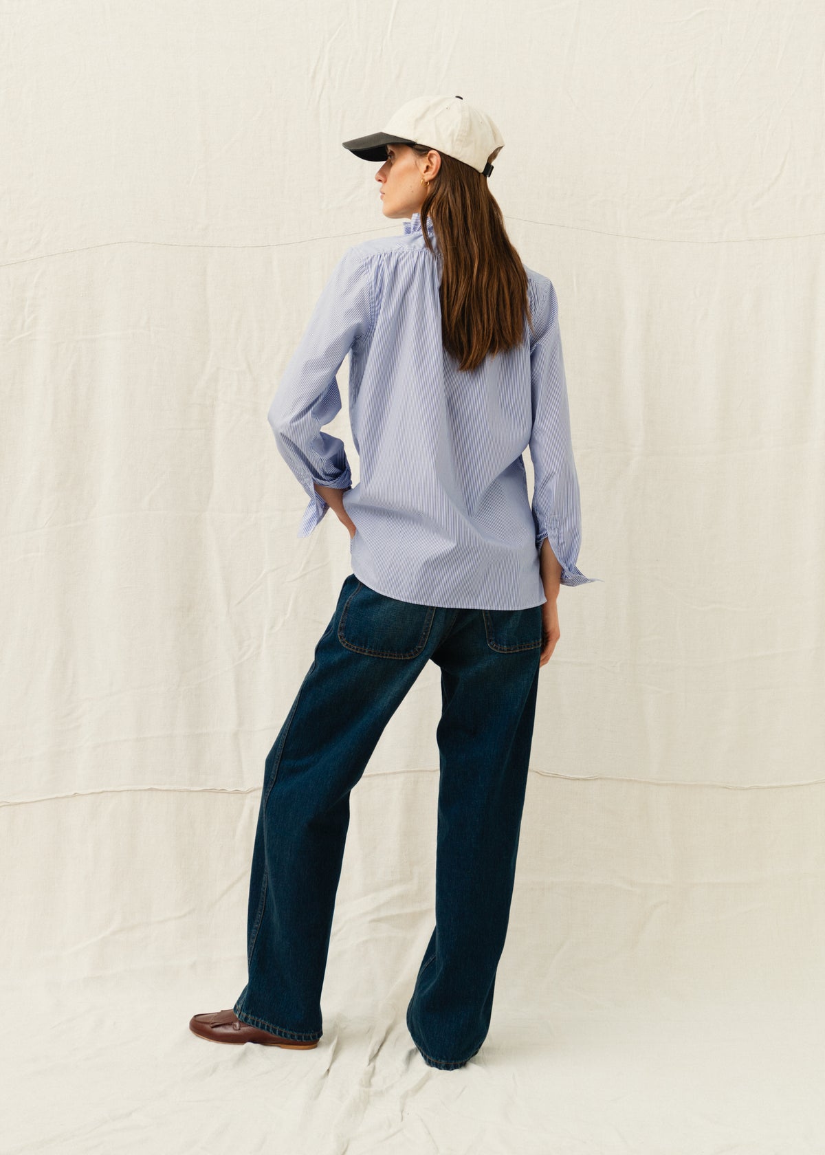 ALMA SHIRT — DEEP BLUE