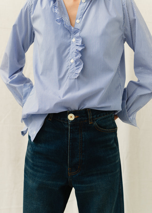 ALMA SHIRT — DEEP BLUE