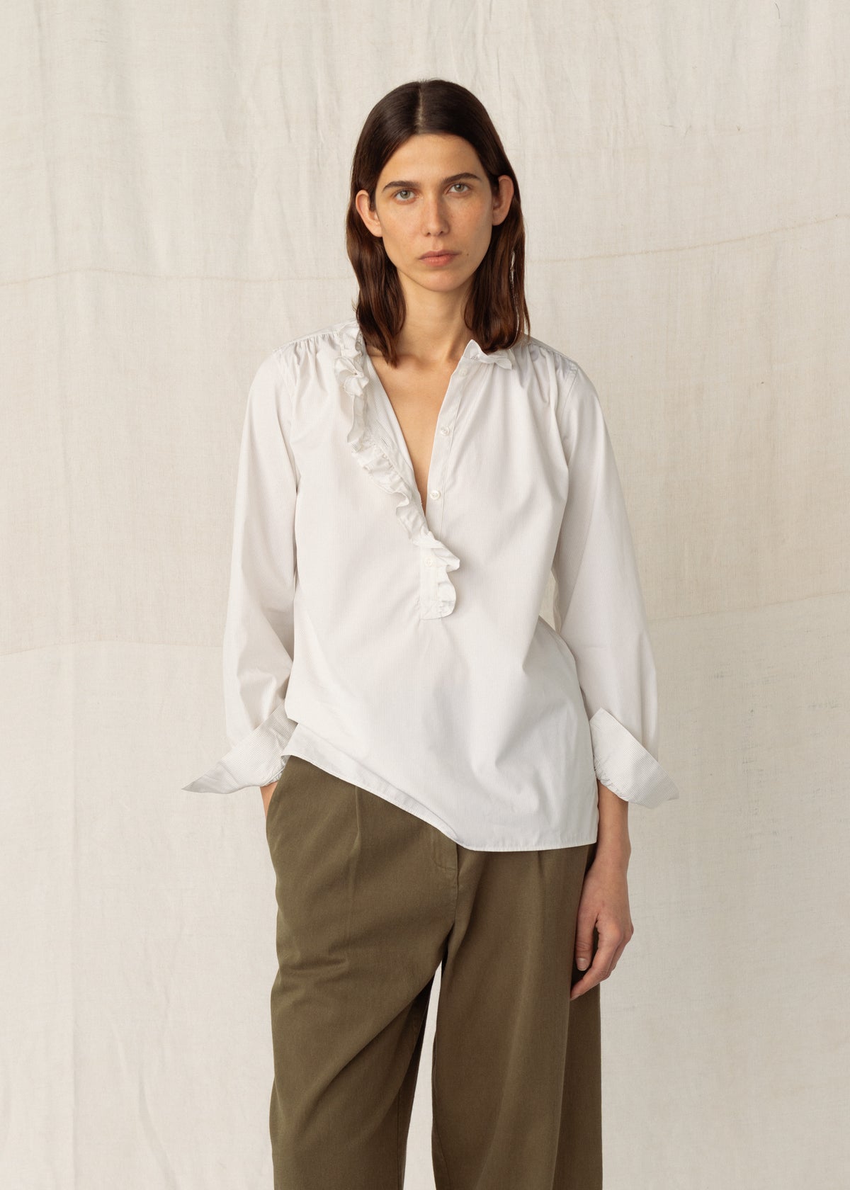 ALMA SHIRT — TAUPE