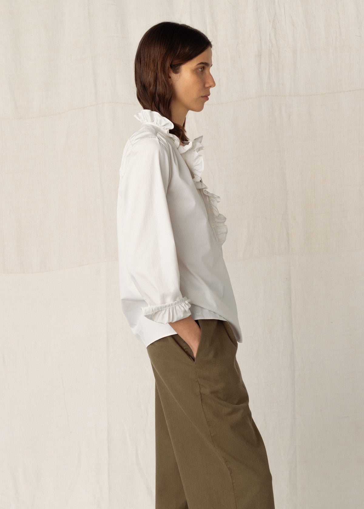 ALMA SHIRT — TAUPE