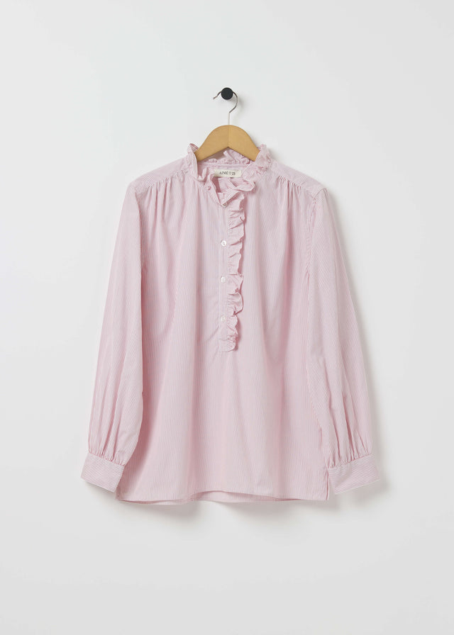ALMA SHIRT — DARK RED