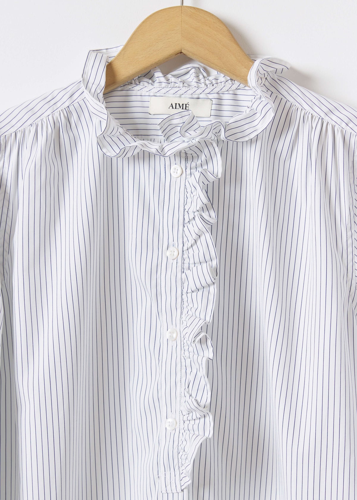 ALMA SHIRT — NAVY STRIPE