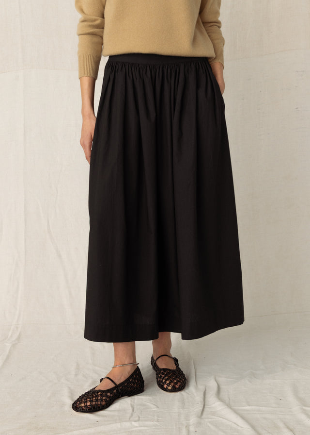 ANÉMONE SKIRT — SOFT BLACK