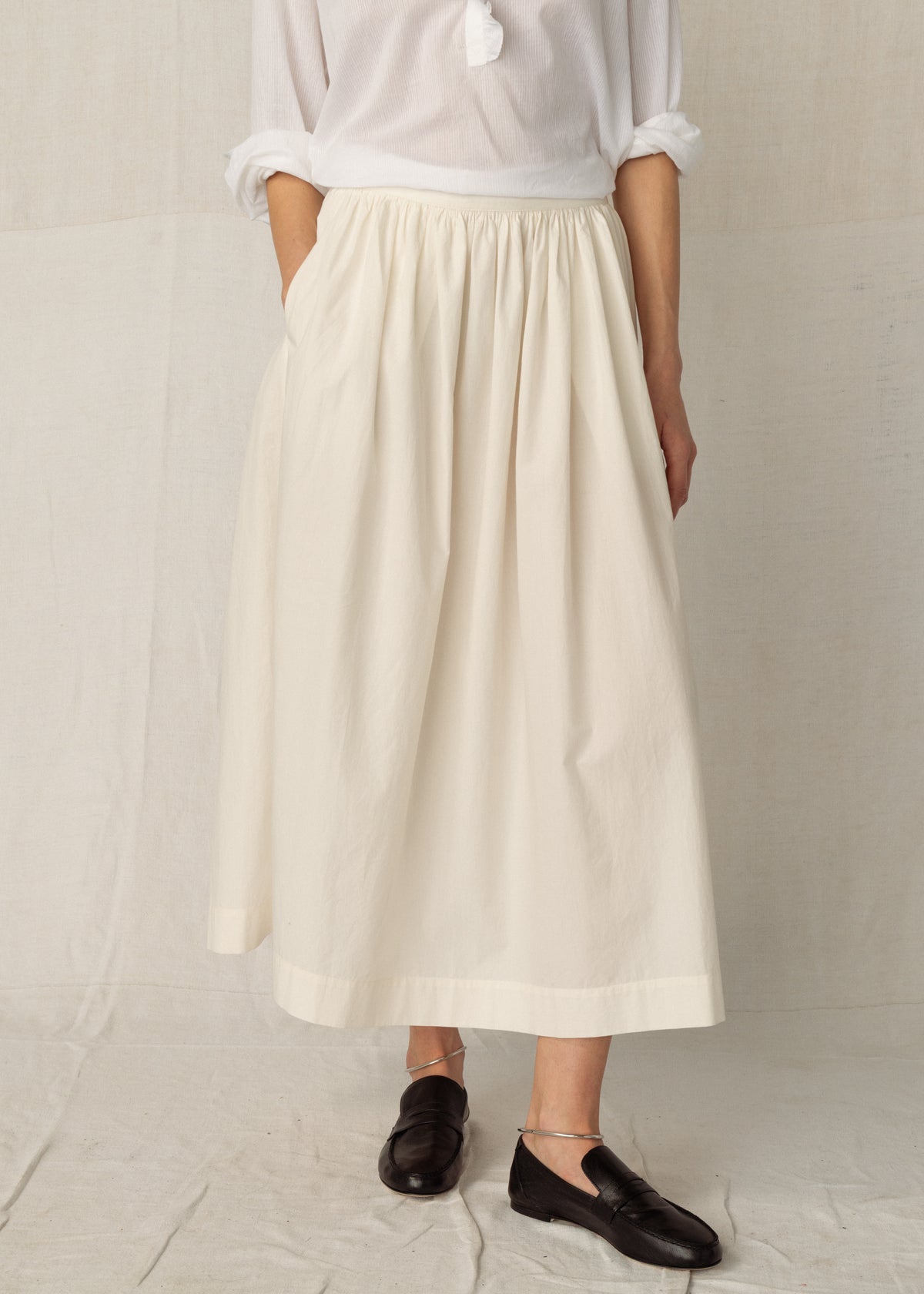 ANÉMONE SKIRT — CHALK