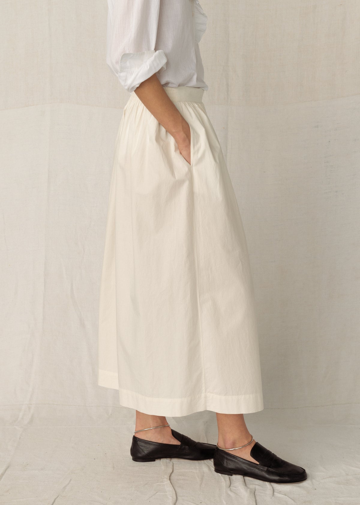 ANÉMONE SKIRT — CHALK