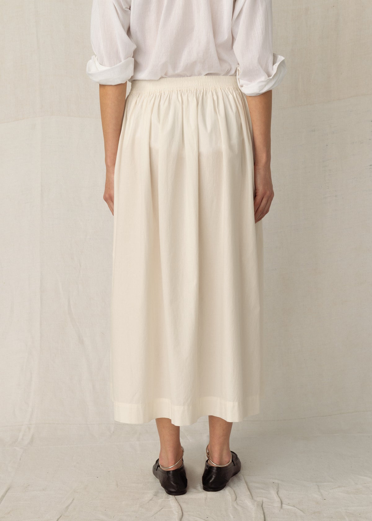 ANÉMONE SKIRT — CHALK