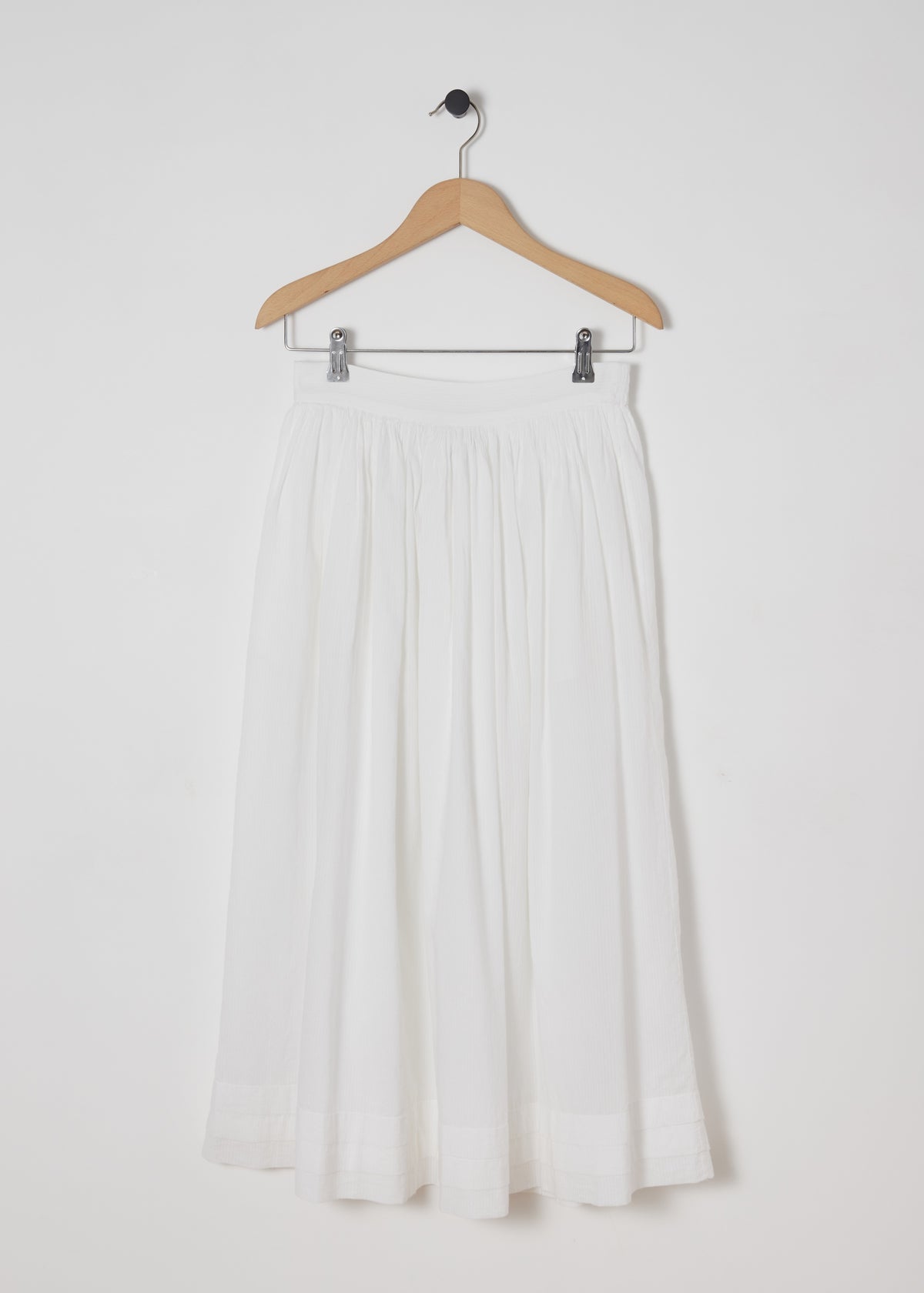 ANEMONE SKIRT — WHITE STRIPE