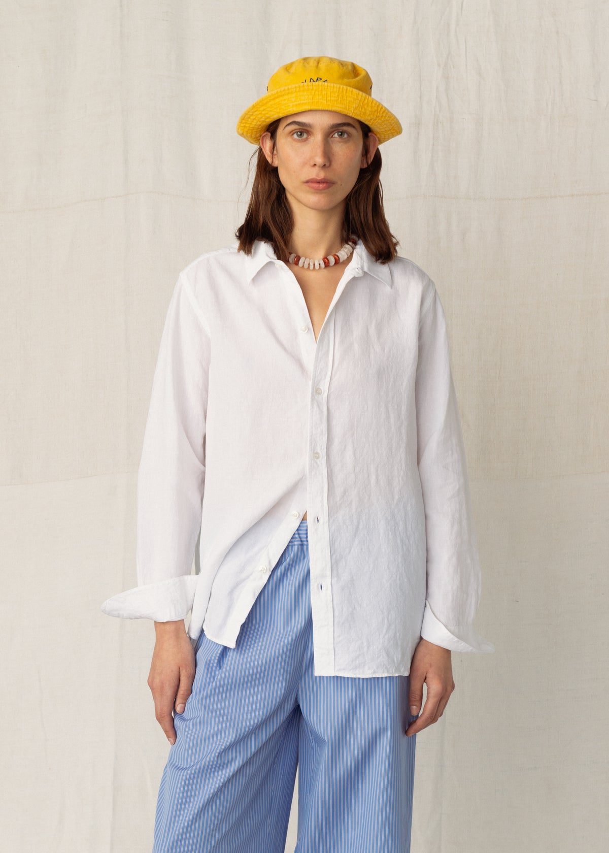 ANOUCK SHIRT — WHITE LINEN