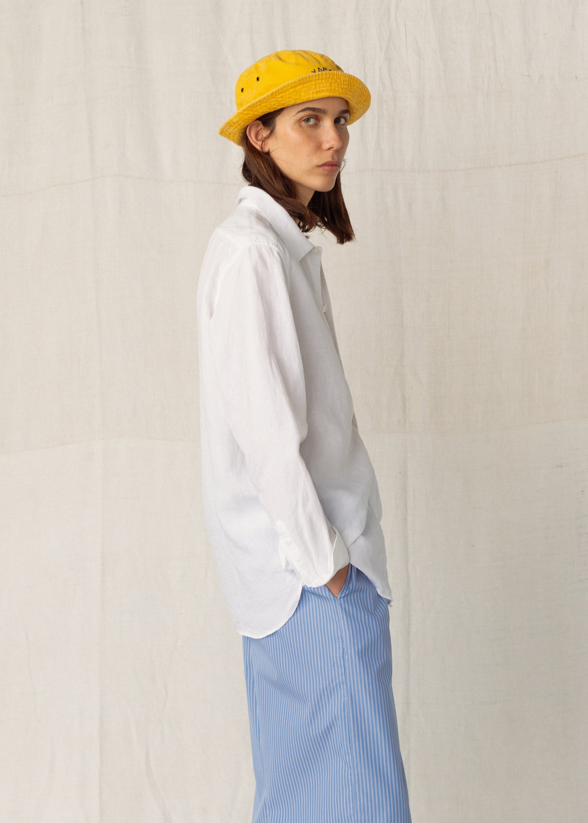 ANOUCK SHIRT — WHITE LINEN