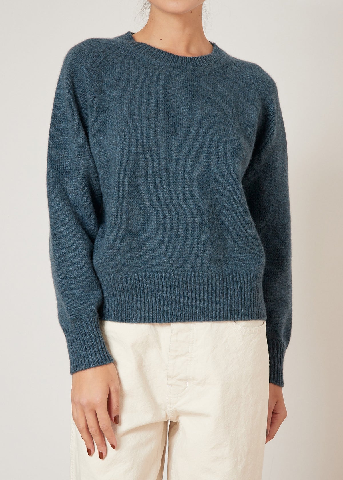 AUTEUIL CASHMERE JUMPER — PEACOCK