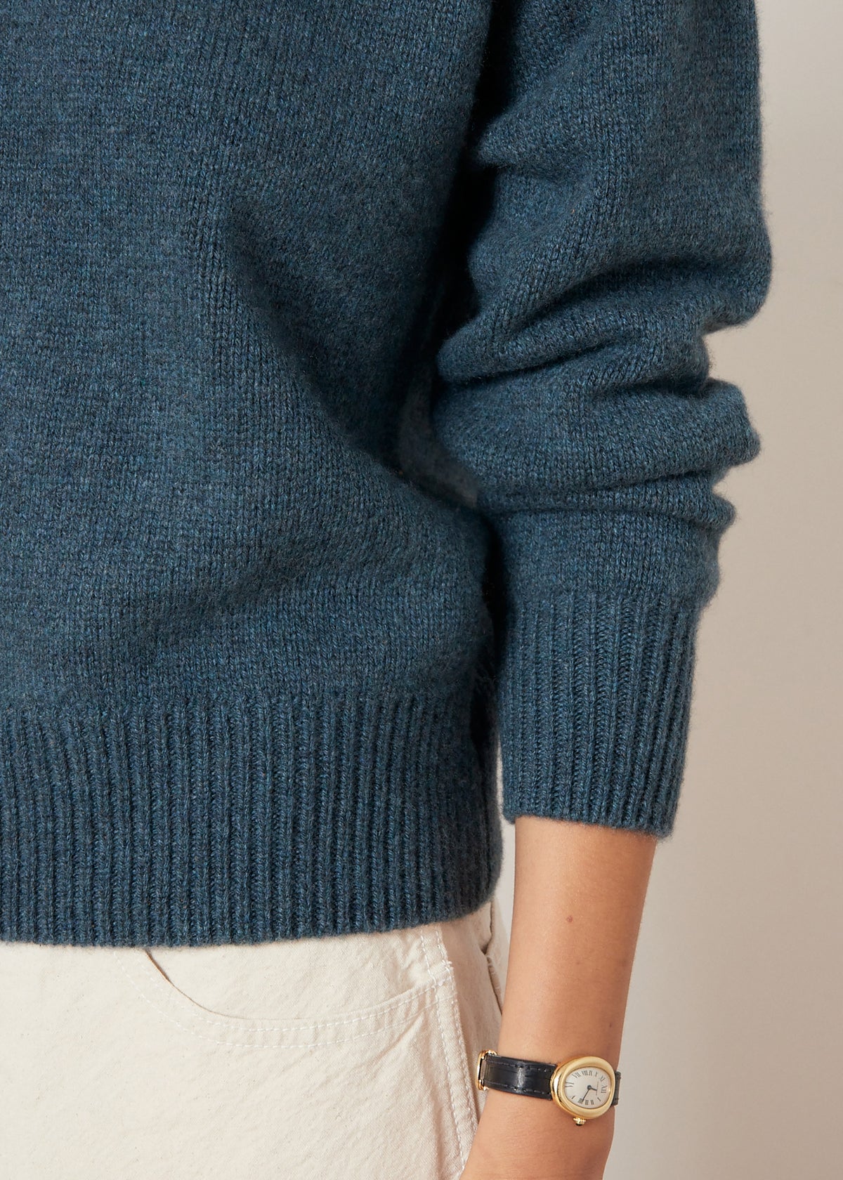 AUTEUIL CASHMERE JUMPER — PEACOCK