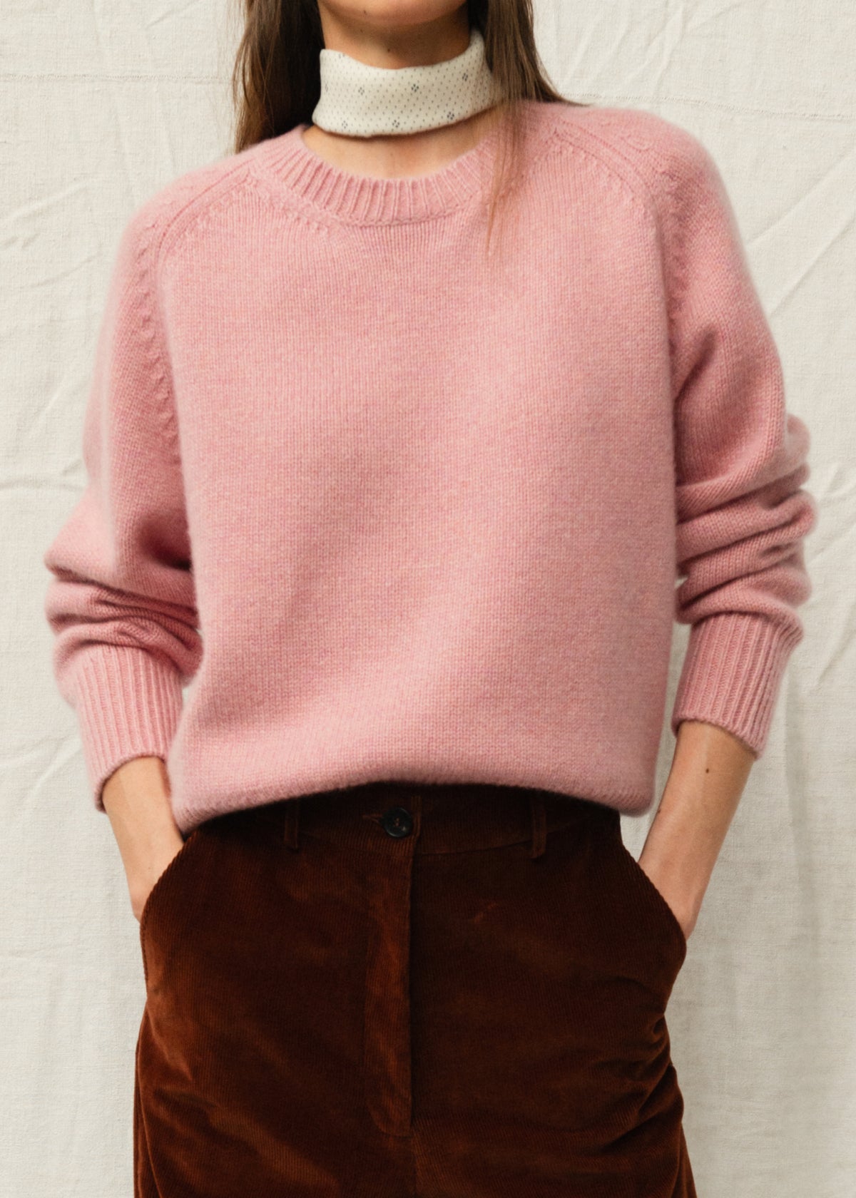 AUTEUIL CASHMERE JUMPER — ROSE