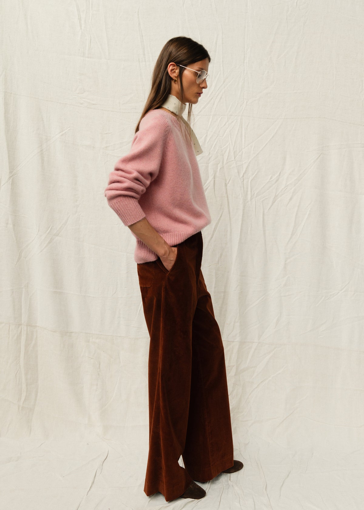 FLINT CORDUROY TROUSERS — RUST