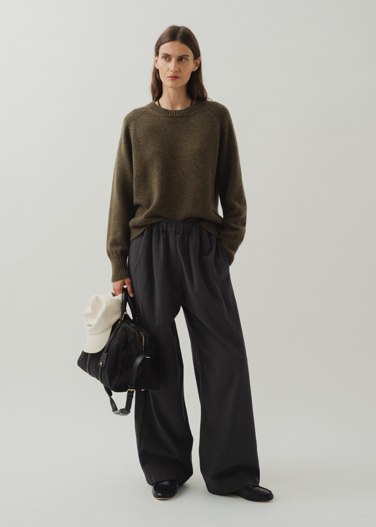 AUTEUIL CASHMERE JUMPER — KHAKI