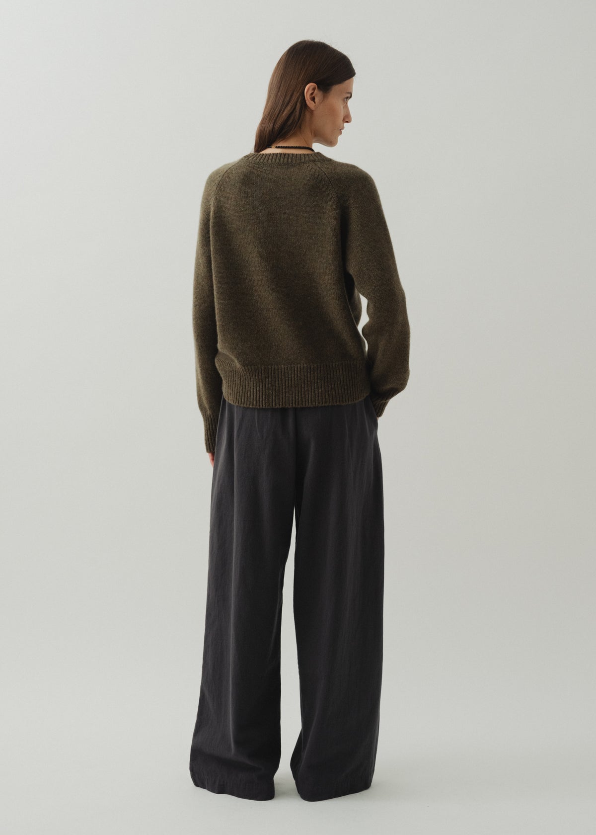 AUTEUIL CASHMERE JUMPER — KHAKI