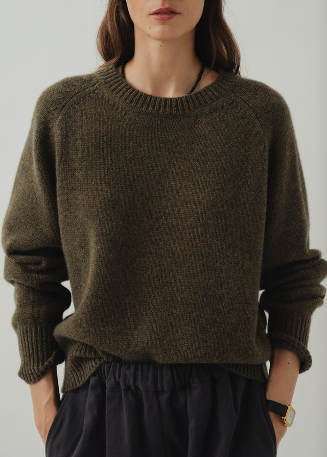 AUTEUIL CASHMERE JUMPER — KHAKI