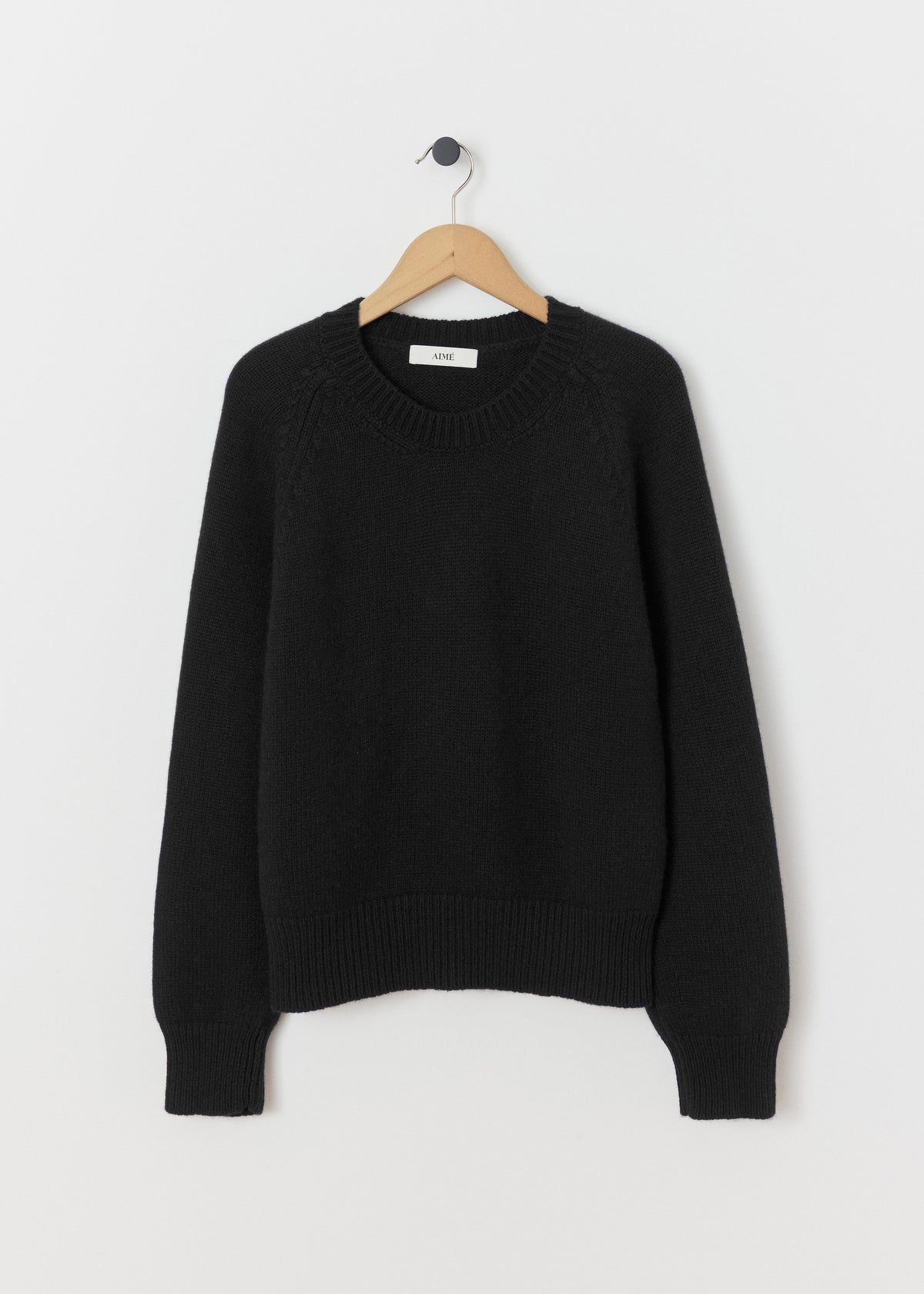 AUTEUIL CASHMERE JUMPER — BLACK